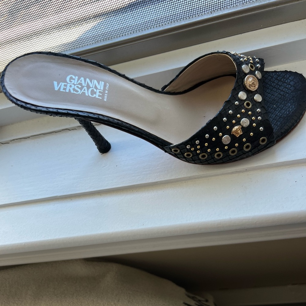 Gianni Versace snake skin shoes